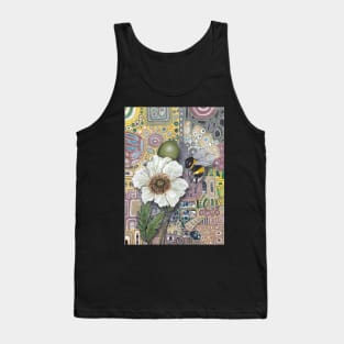 Bumblebee with White Poppy Tank Top